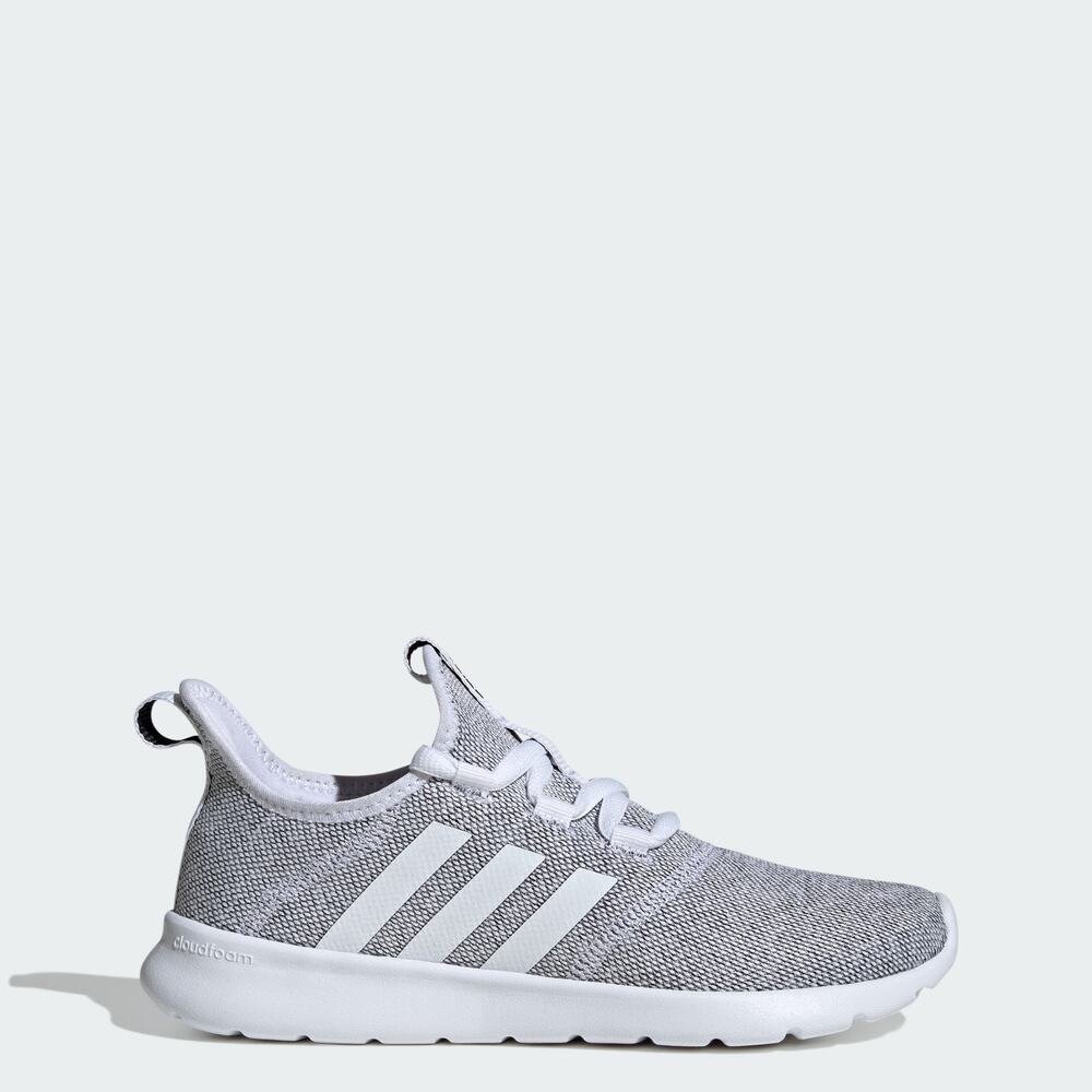 Women's Adidas Cloudfoam Pure 2.0 Shoes - White/Black Size 9.5 Running Sneakers